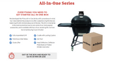 Primo Oval All-In-One X-Large Charcoal Ceramic Grill