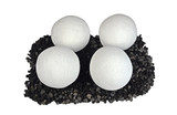 6" cannonballs white