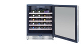 Summerset 24" 5.3c Deluxe Outdoor Single Zone Wine Cooler open
