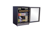 Summerset 24" 5.1c Outdoor Refrigerator w/ Glass Door open