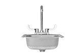 15" Drop-in Sink w/ Hot & Cold Faucet