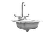 15" Drop-in Sink w/ Hot & Cold Faucet