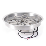 Round Drop In Pan & SS Lotus Burner