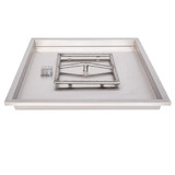 Square Raised Lip Drop In Pan & SS Square Burner