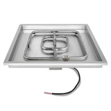 Square Raised Lip Drop In Pan & SS Square Burner