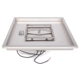 Square Raised Lip Drop In Pan & SS Square Burner