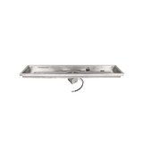 Rectangular Raised Lip Drop In Pan & SS Linear Burner