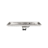 Rectangular Raised Lip Drop In Pan & SS Linear Burner