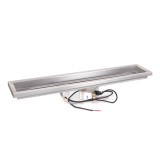Rectangular Raised Lip Drop In Pan & SS Linear Burner