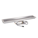Rectangular Raised Lip Drop In Pan & SS Linear Burner