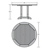 Homestead - 48" Round Dining Table (Counter Height)