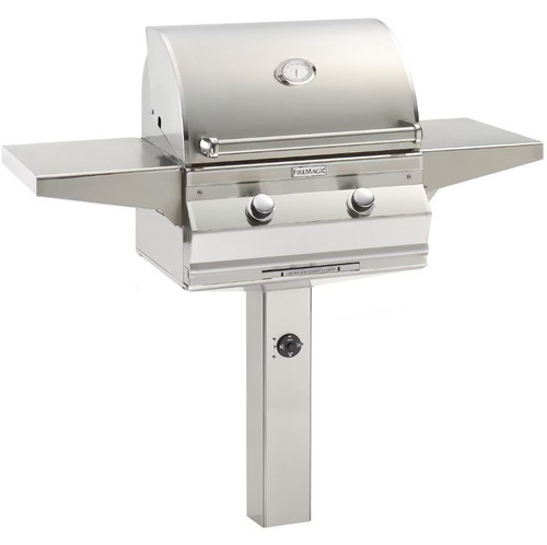 Fire Magic Choice Multi-User 24-Inch Commercial Post Mount Grill w/ Built-in Timer