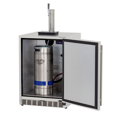 24" 6.6c Deluxe Outdoor Rated Kegerator (Optional Tap)