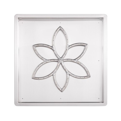 Square Drop In Pan & SS Lotus Burner Square Drop In Pan & SS Lotus Burner