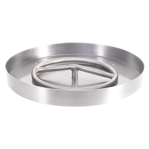 Round Lipless Drop In Pan & SS Round Burner Round Lipless Drop In Pan & SS Round Burner