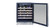 Summerset 24" 5.3c Deluxe Outdoor Single Zone Wine Cooler open
