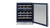 Summerset 24" 5.3c Deluxe Outdoor Dual Zone Wine Cooler open