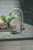 19" x 15" Undermount Sink w/ 360º Hot & Cold Faucet installed