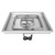Square Raised Lip Drop In Pan & SS Square Burner