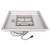 Square Raised Lip Drop In Pan & SS Square Burner