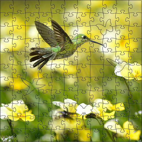 Anna's Hummingbird 299 Piece Large Wooden Jigsaw Puzzle | Zen Puzzles