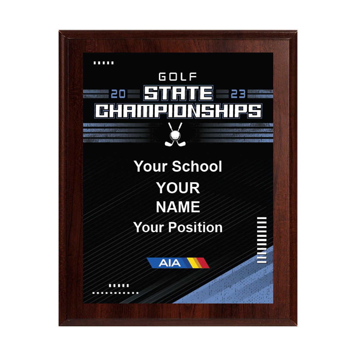 2023 AIA Golf Championships Championships 8x10 Plaque