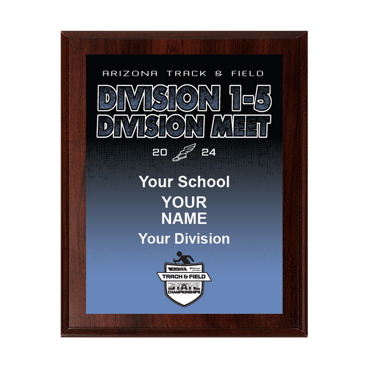 2024 AIA Track & Field Division Meet 8x10 Plaque