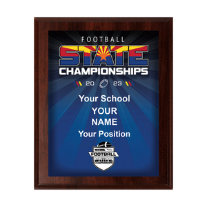 2023 AIA Football State Championships 8x10 Plaque