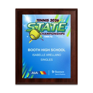 2026 AIA Tennis State Championships 8x10 Plaque