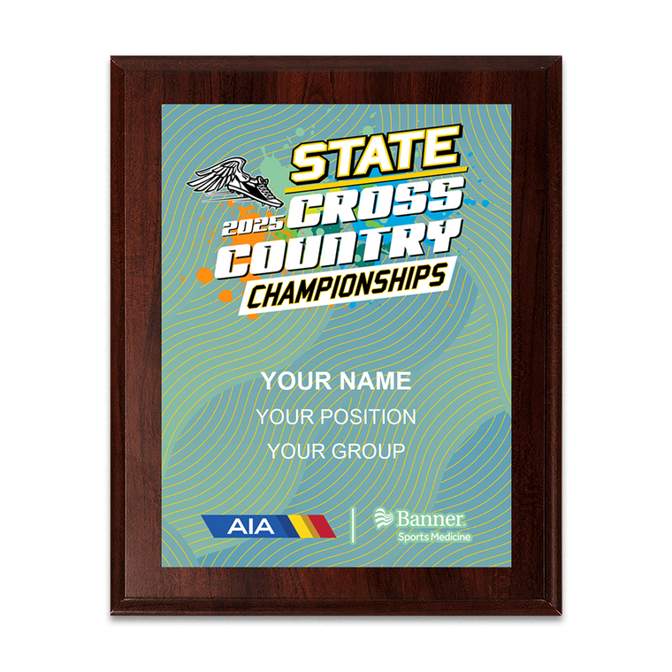 2025 AIA Cross Country State Championships 8x10 Plaque