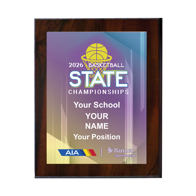 2025 AIA Basketball State Championships 8x10 Plaque