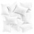 Down Alternative Soft/Medium Bulk Pillow 10 Pack for Back & Stomach Sleepers - Assembled In The USA by DOWNLITE® (Hypoallergenic) Scattered