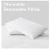 DOWNLITE® Hotel & Resort 3-in-1 Adjustable RDS 600 Fill Power White Goose Down Pillow By DOWNLITE® (Hypoallergenic)