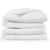 PrimaLoft TENCEL Cool Touch All Season comforter, white PrimaLoft down alternative comforter stacked.