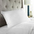 MicroLoft "Gel" Hotel Pillow for Side Sleepers – Assembled in the USA by DOWNLITE® (Hypoallergenic) on a bed