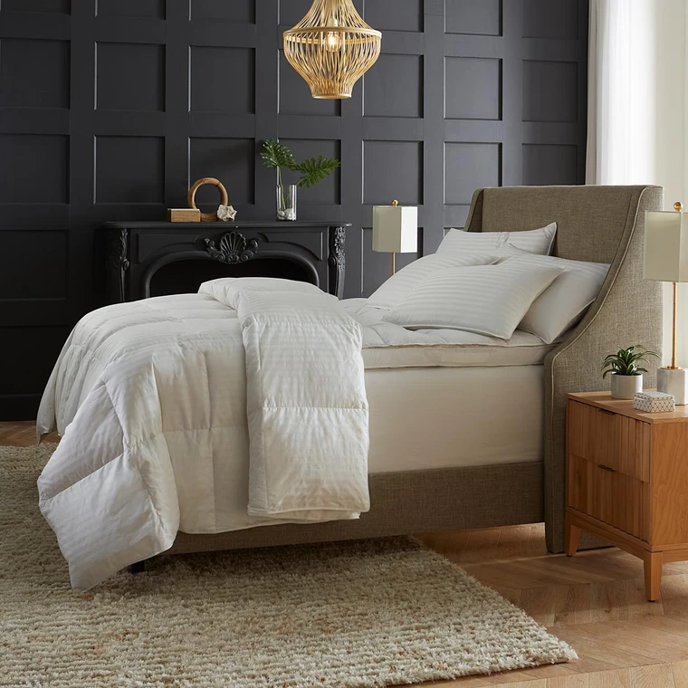 DOWNLITE® Hotel & Resort Luxury All Season European White Goose Down Comforter