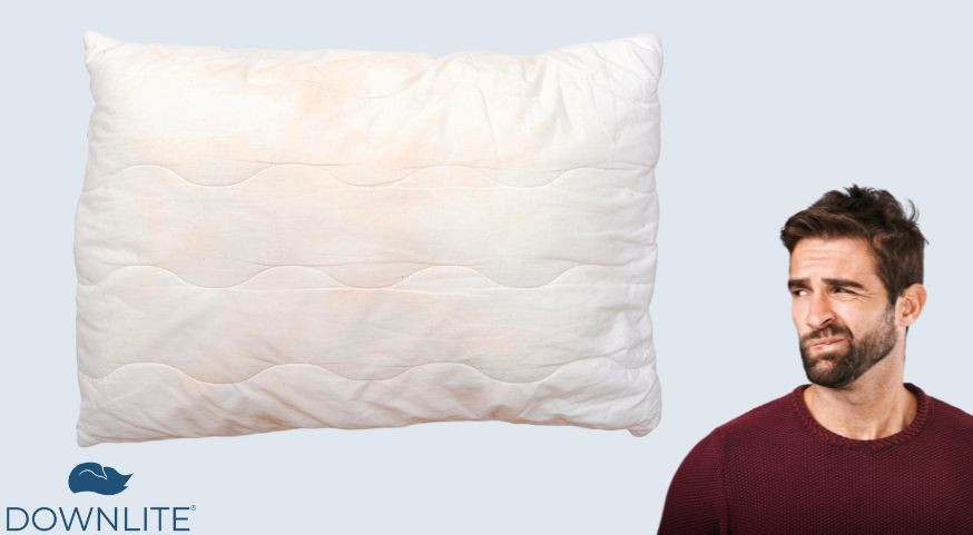 how to get sweat smell out of pillows