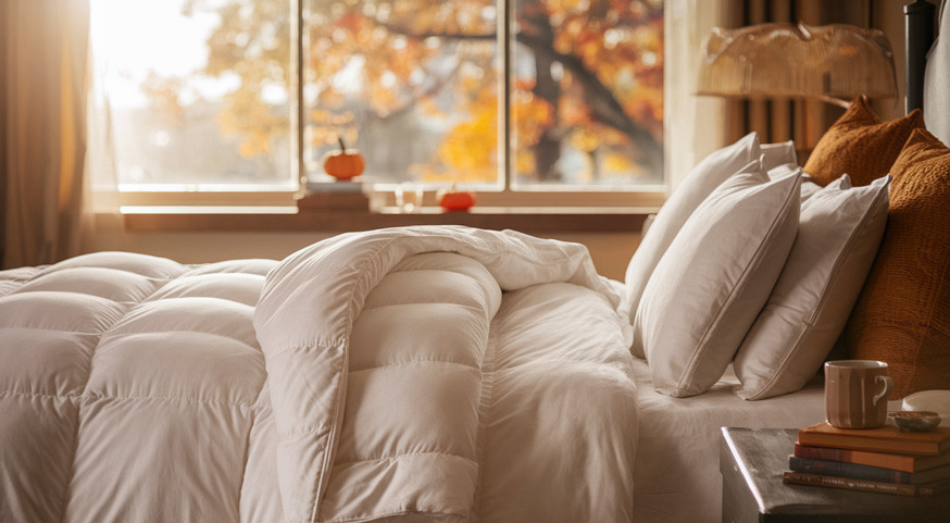 When to Switch Your Blanket to a Comforter for Fall | DOWNLITE Bedding