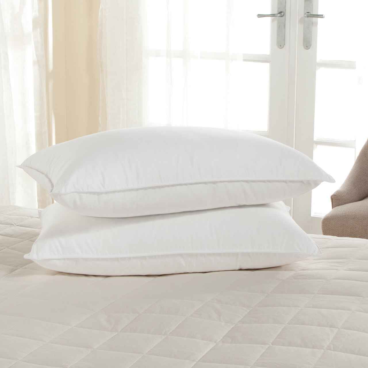 Basic Beyond King Size Bed Pillow - 2 Pack Hotel Collection Super