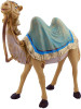 Standing Camel with Blue Saddle Blanket | 5" Christmas Nativity Collection - 36 Different Statues - Traditional Nativity Figures with New Merchants | Hand-Painted | Made in Italy