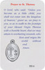 Saint Thérèse Holy Card | Laminated with Silver-Tone Medal | Catholic Gift for Girls
