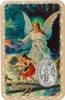 Faith & Protection: Guardian Angel Prayer Card with Medal | Laminated Catholic Gift