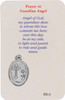 Faith & Protection: Guardian Angel Prayer Card with Medal | Laminated Catholic Gift