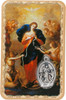 Our Lady, Undoer of Knots Devotional Card – Silver Medal Included | Catholic Keepsake