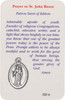Catholic Youth Prayer Card – St. John Bosco with Silver Medal | Laminated Devotional
