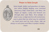 St. Joseph Asleep Prayer Card – Laminated with Silver Medal | Catholic Gift for Faith and Guidance