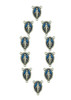 10-Piece Set: Blue Miraculous Medal Rosary Centers – Catholic Craft Supplies