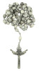 Job’s Tears Devotional Rosary – Italian-Made with Antique Silver Trinity Crucifix