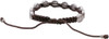 Saint Padre Pio Adjustable Brown Woven Medal Bracelet – Patron Saint of Adolescents | Ideal Catholic Gift for First Communion & Confirmation
