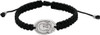 Saint Padre Pio Adjustable Black Woven Medal Bracelet – Durable Catholic Jewelry for First Communion & Confirmation
